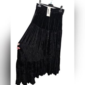 Black Boho Maxi Skirt